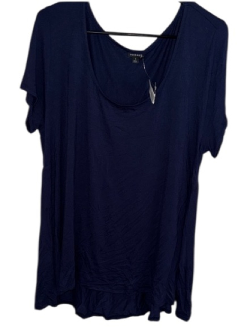 Torrid blouse shirt size 1 is 1x Women's Navy Blue Top